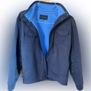 Banana Republic Men's Navy Soft Shell Preppy Jacket